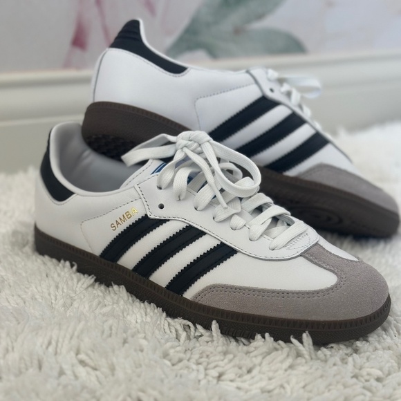 NWT Adidas Unisex Black and White Samba OG Sneaker Unisex Shoe Men 6.5/Women 7.5 - Picture 12 of 13